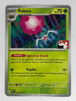 Pokemon TCG Prize Pack Temporal Forces Rabsca 024/162 Near Mint - Image 1