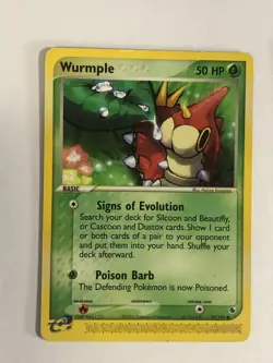 Pokemon TCG EX Ruby & Sapphire Wurmple 78/109 Light Played - Image 1