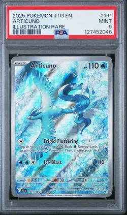2025 POKEMON JTG EN-JOURNEY TOGETHER ILLUSTRATION RARE #161 ARTICUNO PSA 9 - Image 1