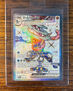 Pokemon TCG Greninja EX 198/167 Twilight Masquerade Full Art (NEAR MINT) - Image 1