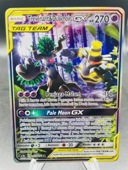 Pokemon Trevenant & Dusknoir GX 233/205 AC3a SR Tag Team Coll. Indonesian NM - Image 1