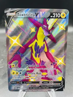 Pokemon Toxtricity V SV112 Shining Fates Shiny Vault Ultra Rare Full Art Holo NM - Image 1