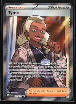 Pokemon Tyme 143/131 Prismatic Evolutions Ultra Rare Full Art Holo NM - Image 1