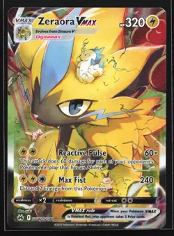 Pokemon Zeraora VMAX GG42 Crown Zenith Galarian Gallery Ultra Rare Holo NM - Image 1