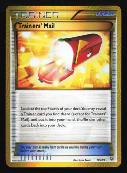 Pokemon Trainers' Mail 100/98 Ancient Origins Gold Secret Rare Holo MP - Image 1