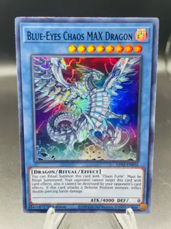 Yugioh Blue-Eyes Chaos MAX Dragon LDS2-EN016 (BLUE) Ultra Rare 1st Edition NM - Image 1