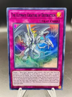 YuGiOh The Ultimate Creature of Destruction LDS2-EN030 (BLUE) Ultra 1st Ed NM - Image 1
