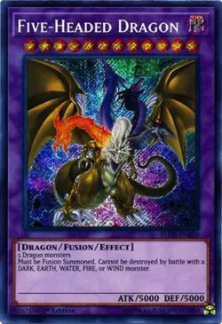 Yugioh! Five-Headed Dragon - BLHR-EN000 - Secret Rare - 1st Edition Near Mint, E - Image 1