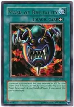 Yugioh! Mask of Brutality - LON-020 - Rare - 1st Edition Near Mint, English - Image 1