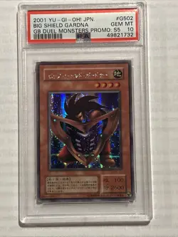 2001 Yu-Gi-Oh! Japan Gameboy Duel Monsters Promos Big Shield Gardna G502 PSA 10 - Image 1
