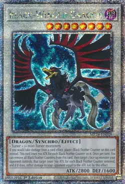 Yugioh! LP Black-Winged Dragon - MP24-EN028 - Quarter Century Secret Rare - 1st - Image 1