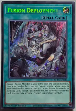 Yugioh Fusion Deployment CH01-EN029 Secret Rare 1st Edition - Image 1