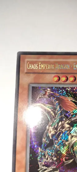 Chaos Emperor Dragon - Envoy of the End IOC-000 1st Edition Holo Bleed LP - Image 4