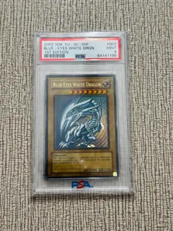 Yu-Gi-Oh! Blue-Eyes White Dragon SDK-001 Starter Deck: Kaiba 1st Edition PSA 9 - Image 1