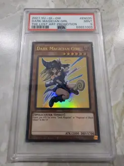 PSA 9 Mint - Dark Magician Girl LART-EN019 Lost Art Promotion Ultra Rare YuGiOh - Image 2