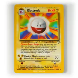 Pokemon - Electrode - Non Holo - 25/130 - Base Set 2 - Rare Card - Image 1