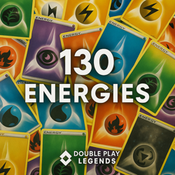 130 Pokemon Energy Cards - 16x Each Type + 2 Special - No Pokemon or Trainers - Image 1