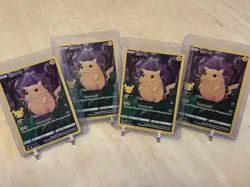 Pokemon Celebrations Pikachu Full Art Holo Rare 005/025 4-Card LOT Ships Quick! - Image 1