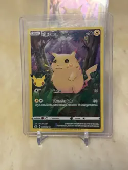 Pokemon Celebrations Pikachu Full Art Holo Rare 005/025 4-Card LOT Ships Quick! - Image 3