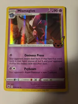 Pokemon TCG Halloween Trick Or Trade Mismagius HOLO Rare card - Image 1