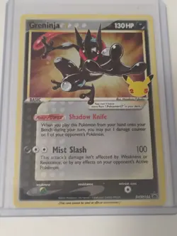 Pokemon Gold Pidgeot Ex/Greninja Gold Star Promo Cards/Prize Pack Stamp Cards - Image 3