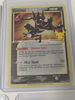 Pokemon Gold Pidgeot Ex/Greninja Gold Star Promo Cards/Prize Pack Stamp Cards - Image 5