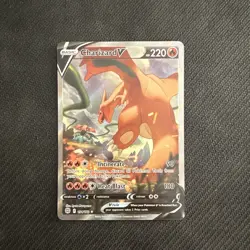 Charizard v Alternate Full Art Holo Card 154/172 Swsh09 Brilliant Stars - Image 1