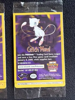 Pokemon First Movie Set of 4 Promo Cards Dragonite Mewtwo Pikachu Elect SEALED - Image 5