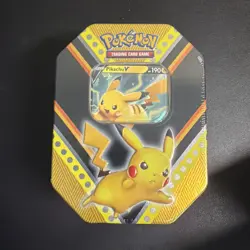 Nintendo Pokemon V Powers Tin Trading Card Game PikachuV - Pikachu Tin 820650807794 - Image 1