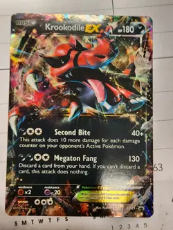 Krookodile EX XY25 Black Star Promos Holo Card Near Mint Condition - Image 1