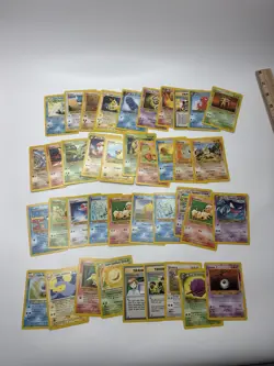 Lot of 39 Random Assorted Pokemon Playing Cards Vintage 1999 (As Pictured) - Image 1