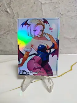 Android 18 Trading Card Waifu Goddess Story Anime Girl holo Karte Manga Full Art - Image 1