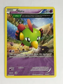 Pokemon Card Roaring Skies Full Art Natu 28/108 Light Played - Image 1