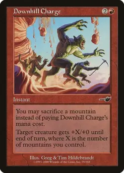 Downhill Charge 79 MTG NM Nemesis - Image 1