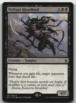 Defiant Bloodlord R Battle for Zendikar 107 LP - Image 1