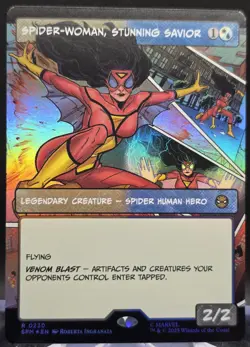Spider-Woman, Stunning Savior #230 Spider-Man Borderless Foil Rare - Image 1