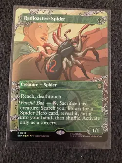 Magic MTG - Radioactive Spider (Borderless) Foil - Marvel's Spider-Man - Image 1