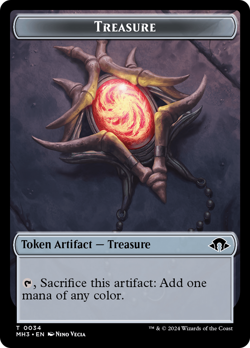 Copy // Treasure Double-Sided Token [Modern Horizons 3 Tokens] Magic MTG - Image 2
