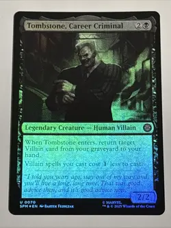 MTG Universes Beyond: Spider-man Tombstone, Career Criminal Foil 0070 NM - Image 1