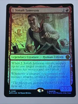 MTG Universes Beyond: Spider-man J. Jonah Jameson Foil 0081 NM Rare - Image 1