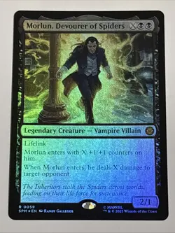 MTG Universes Beyond: Spider-man Morlun, Devourer of Spiders Foil 0059 NM Rare - Image 1
