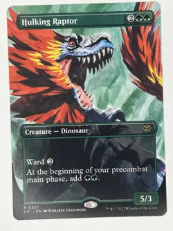 Hulking Raptor (Borderless) R The Lost Caverns of Ixalan 327 NM - Image 1