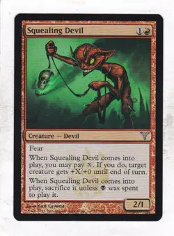 Magic: MTG: Dissension: Foil: Squealing Devil - Image 1