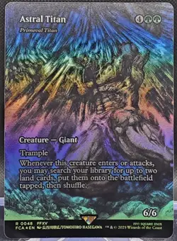 Astral Titan (Primeval Titan) #48 Final Fantasy Borderless Foil Rare - Image 1