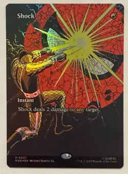 Shock Borderless Foil - Mythic - Marvel Universe Eternal-Legal MTG - Image 1