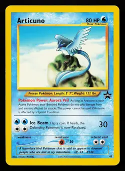 Articuno 48 WOTC Black Star Promo Pokemon Card - Image 1
