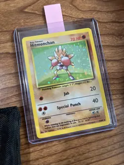 Hitmonchan Holo Rare #7/102 Base Set Vintage WOTC Pokemon Card - Image 5