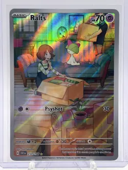 Pokemon TCG Ralts Scarlet & Violet Holo Illustration Rare - Image 1