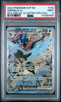 2024 POKEMON SVP EN PROMO SPECIAL ILLUSTRATION COLLECTION #132 GRENINJA EX PSA 9 - Image 1