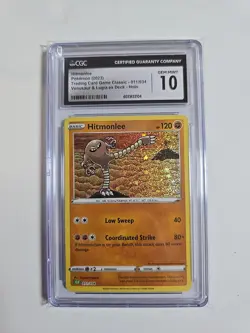 Pokemon CGC 10 Gem Mint TCG Classic Collection Holo Hitmonlee CLV 011/034 - Image 1